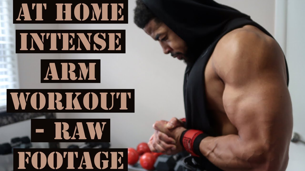 AT HOME INTENSE ARM WORKOUT | RAW FOOTAGE | Crushed Workouts