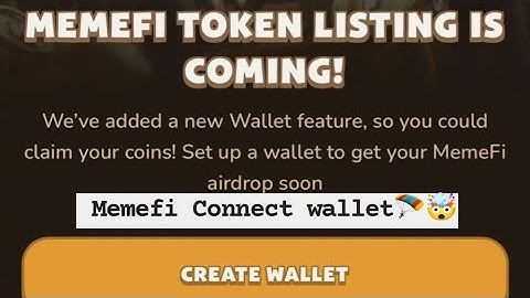 MEMEFI WALLET CONNECT 🪂 | FREE CRYPTO AIRDROP 🪂 CLAIM $10,000 | Crypto Airdrops | memefi update