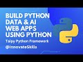 Learning Python Tutorial - Taipy Framework Part 2 (taipy build config using taipy studio)