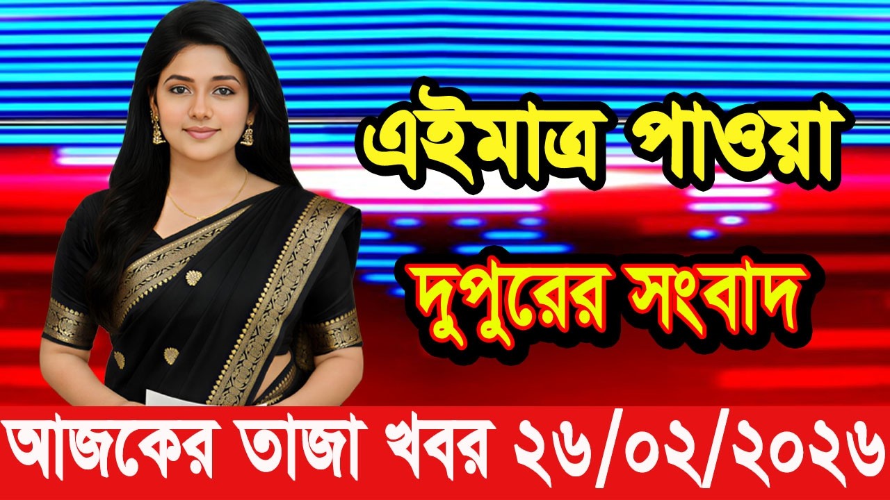 এইমাত্র পাওয়া Bangla news 26 Feb 2026 l bangladesh latest news today| Somoy Sangbad News BNP-Jamat