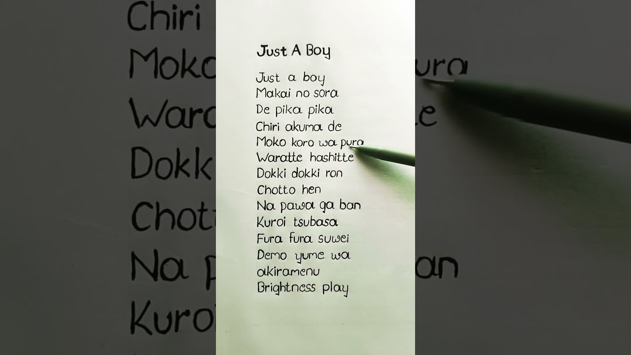 Just A Boy - DrINsaNE (lyrics)