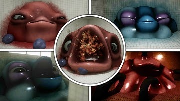 [4K] Beneath The Blobs - All Monsters & All Endings (No Commentary)