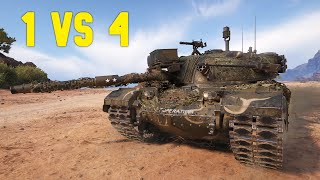 World Of Tanks M48A5 Patton - Solo Against Four.