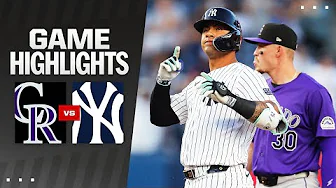 Rockies vs. Yankees Game Highlights (8/23/24) | MLB Highlights thumbnail