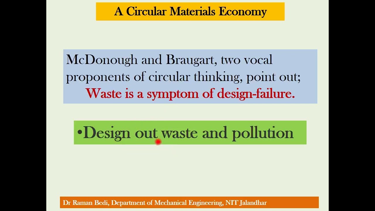 Circular materials economy