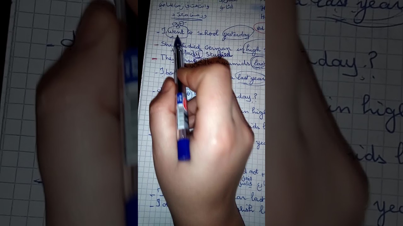 زمن الماضي البسيط لجميع المستويات