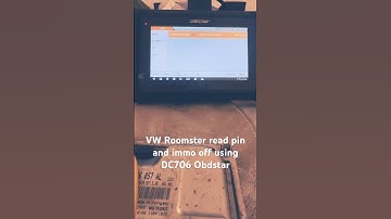 Skoda roomster 2008 read immo data and immo off using obdstar dc706. Read pin