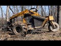 Tom randall crazy cool logging rig deere 3520 3320 compact tractors wetlands project