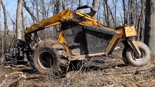 Tom, Randall, Crazy Cool Logging Rig! Deere 3520, 3320 Compact Tractors Wetlands Project!