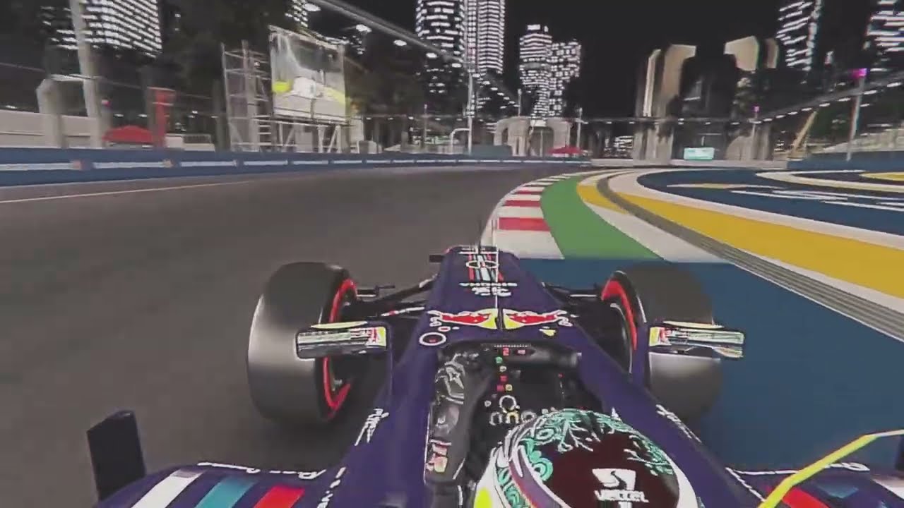 2011 Red Bull RB7 at Singapore onboard lap