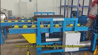 Industrial Gas Cylinder Refurbishment Equipments #seamlesscylinder