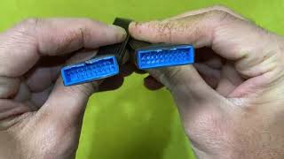 USB 3.0 19 pin/20Pin Extension Cable 1 to 2 Adapter Motherboard Splitter Cable ( SN2480)