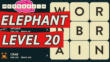 WordBrain Elephant Level 20 Answers (Android/IOS)