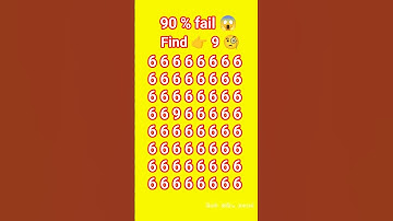 find the 9 🧐 #numberpuzzle #numbergame #logicpuzzle #mathematicalpuzzle #quiz #puzzle #puzzlegame
