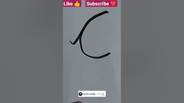 DRAWING A CURSIVE LETTER C ✍️ | Lettering |DOODLE ART | HOW TO DRAW A CURSIVE LETTER C FOR BEGINNERS