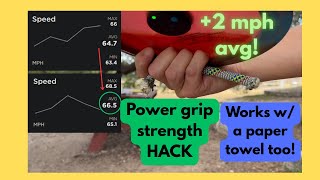 Power grip strength hack +2 mph avg increase #discgolf