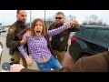 Psycho Drunk Karen Slips Out of Handcuffs After Wild Chase | Karens Getting Arrested By Police