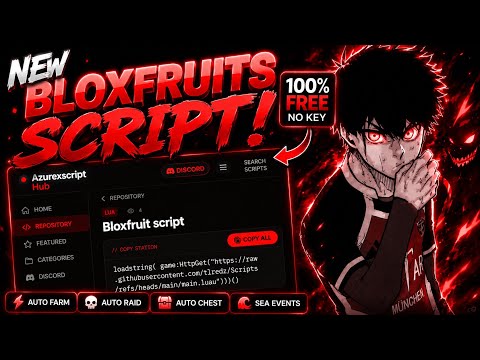 [NO KEY] NEW BLOX FRUITS Script! (Roblox) | Auto Farm + Sea Events + Auto Chest