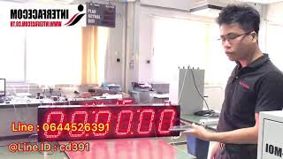 นาฬิกาดิจิตอล Digital Clock Model : CK806A-PVC  (Red)
