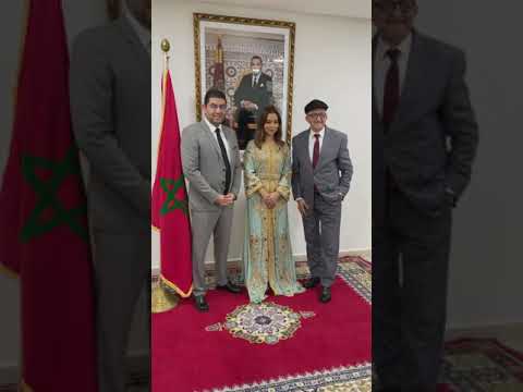 استقبال وزير الثقافة المغربي للفنانة بلقيس