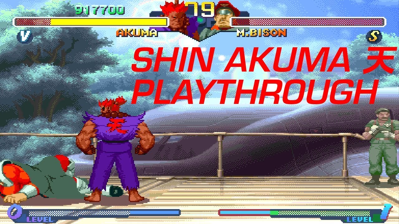 Street Fighter Alpha 2 - Akuma - Arcade Mode Playthrough 