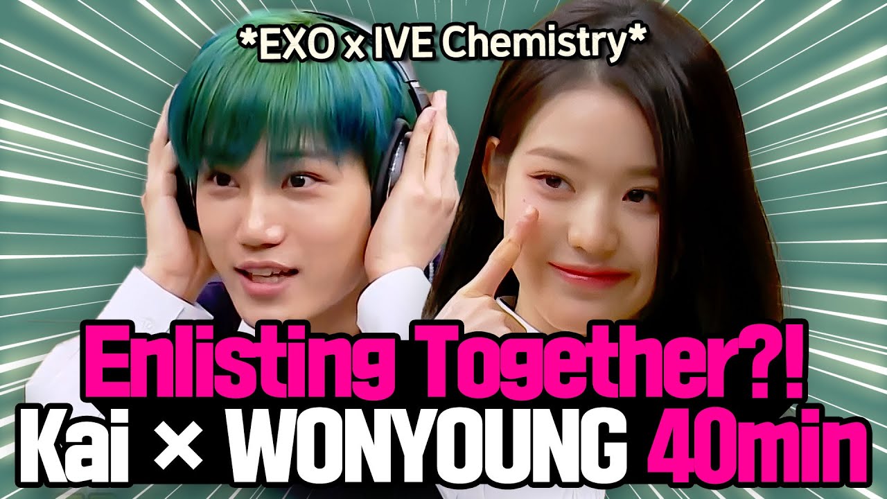 💥Enlisting Together?!💥 IVE’s Jang Wonyoung & EXO’s Kai Funny Moments Compilation💪💪