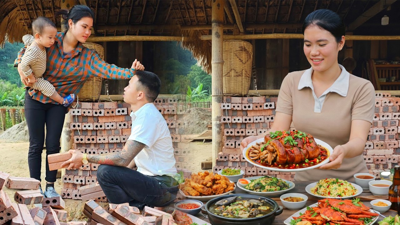 Cooking A Hearty Lunch To Show Gratitude To The Workers Who Built My Outdoor Toilet - A Simple Life