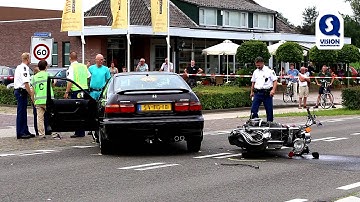 Motorrijder ernstig gewond bij botsing met auto in Schijndel