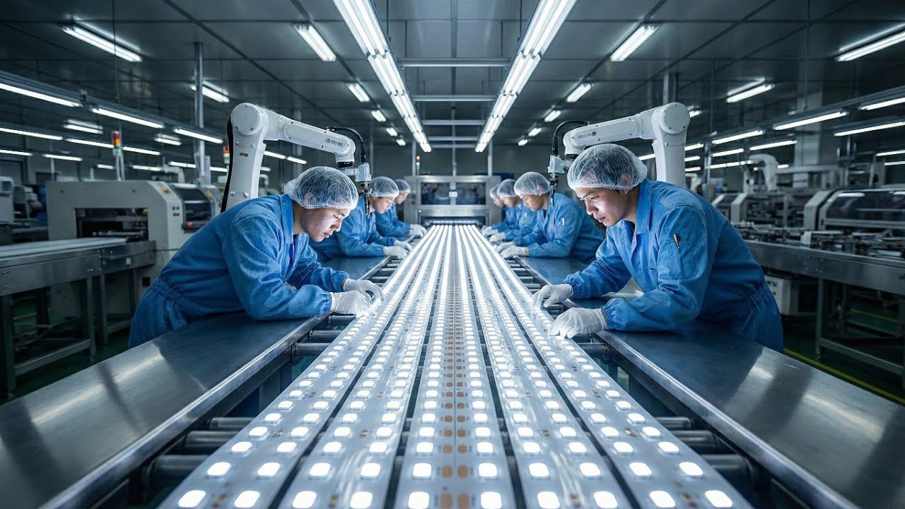 How LED Strip Lights Are Made in Factory | Inside Modern LED Manufacturing Process 