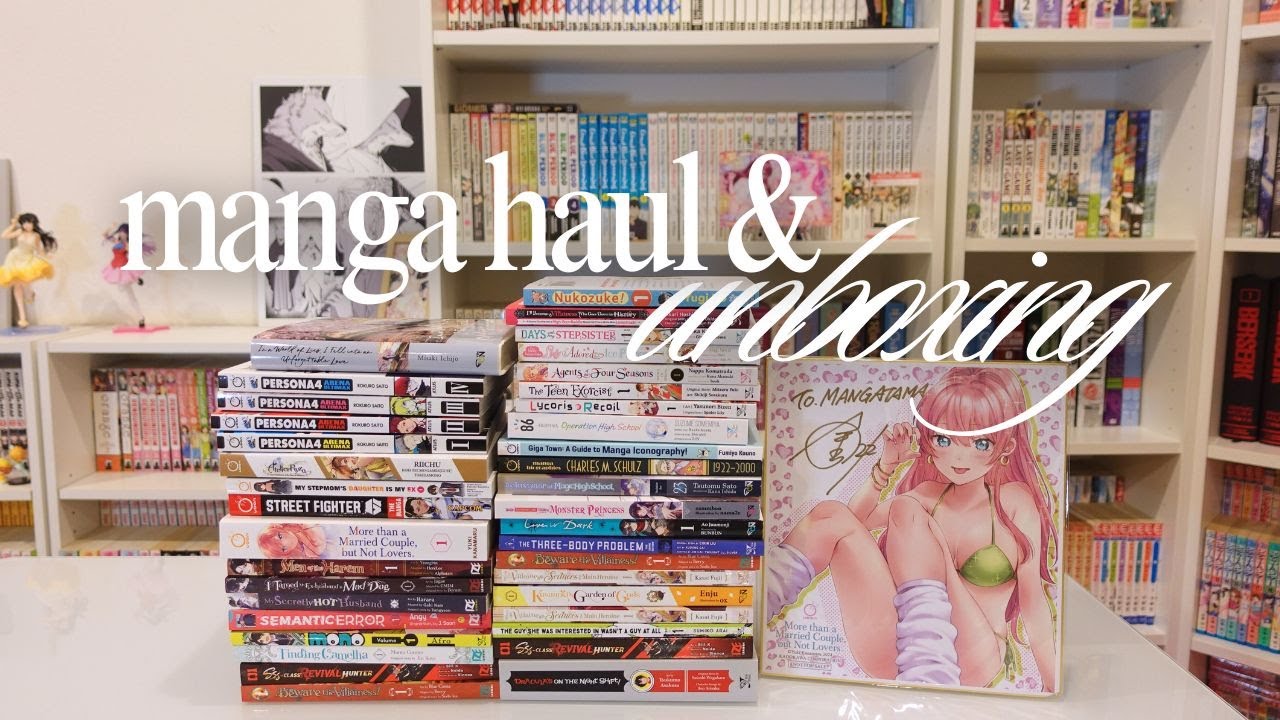 MASSIVE mystery manga haul & unboxing ( ⸝⸝´꒳`⸝⸝) // 40 surprise manga volumes!!