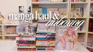 MASSIVE mystery manga haul & unboxing ( ⸝⸝´꒳`⸝⸝) // 40 surprise manga volumes!!