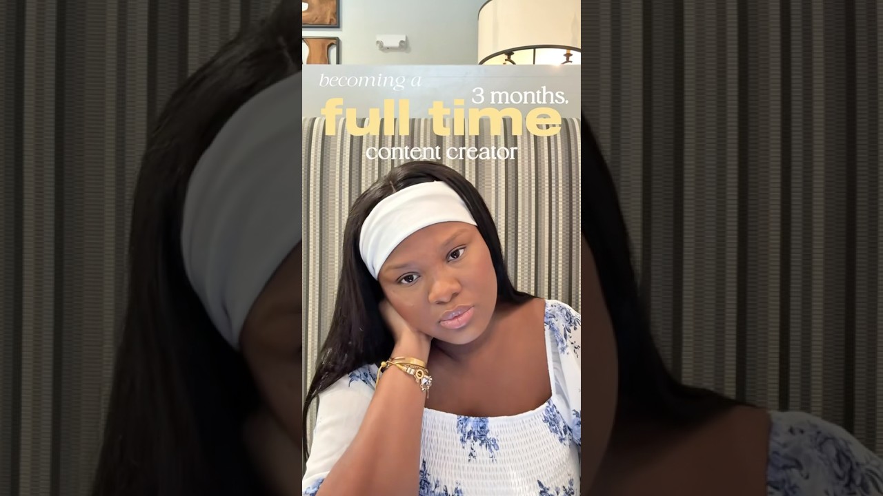 becoming a full time content creator in 3 months 