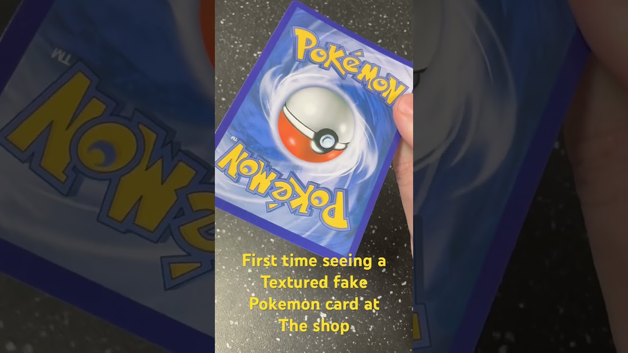 PSA: Textured Fake Pokemon Cards Exist