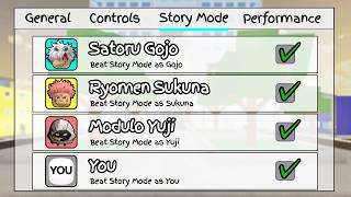 I Beat EVERY STORYMODE in Jujutsu Shenanigans!