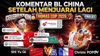 BEGINI KOMENTAR BL CHINA SAAT MENJUARAI THOMAS CUP 2026 MENGALAHKAN PRANCIS