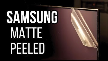 Nearly passed out after peeling off Samsung S95 matte layer