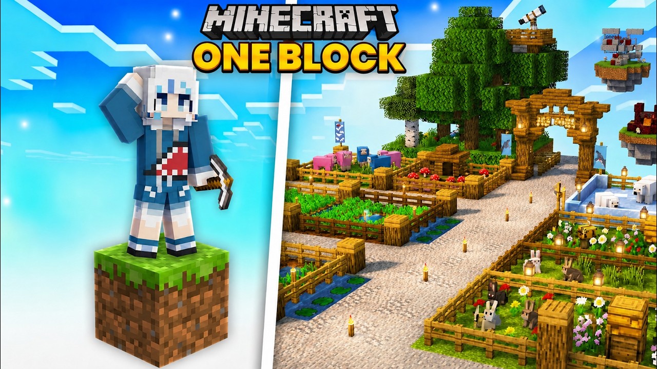 My First Day In Minecraft ONEBLOCK! EPISODE 1! - YouTube