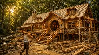 That young man gave up everything to build the villa in the forest in just 203 days.| by @anvswild