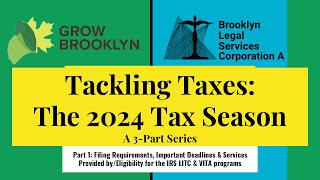 Tackling Taxes: The 2024 Tax Season Part 1