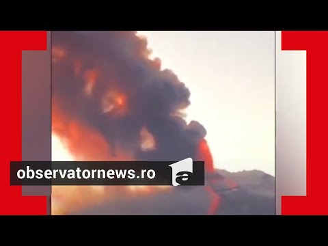 Etna, cea mai mare erupție din ultimii ani