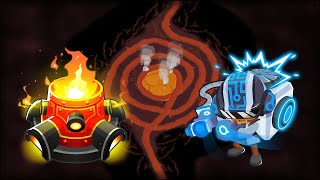 Volcanic Abyss can only fit a few towers, so we are only using 2 Towers! - Bloons TD 6