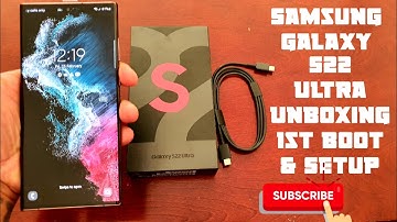 Samsung Galaxy S22 Ultra Unboxing (Burgundy ) 128GB 1st Boot & Setup Review