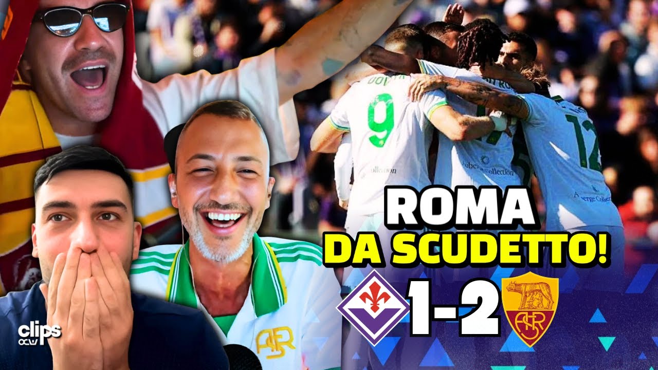 FIORENTINA - ROMA 1-2 | 🟨🟥 LA ROMA NON SI FERMA PIU'! PRIMI IN ...