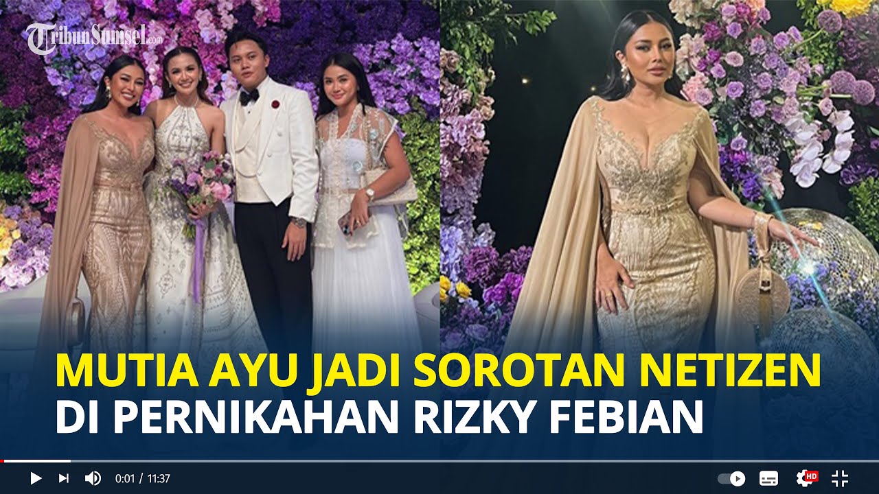 BAJU Mutia Ayu saat Hadiri Resepsi Pernikahan Rizky Febian dan Mahalini Jadi Cibiran Netizen