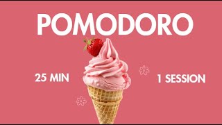 Strawberry Aesthetic 25-Minute Focus Sesh! ☁️🎧 | Cozy Lofi & Rainy Day Vibes 🌧️✨ | Study Timer screenshot 3