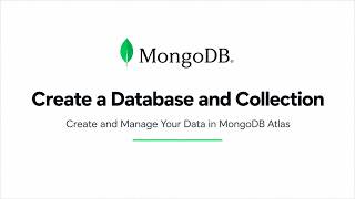 How to Create Database & Collection in Cluster MongoDB