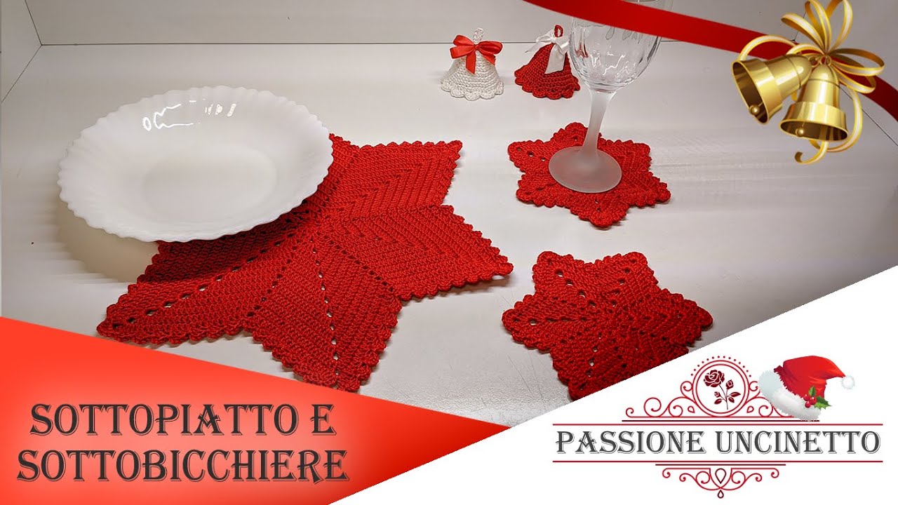 TUTORIAL: Sottopiatto e sottobicchiere natalizio Stella