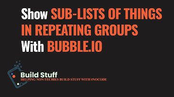 Simple HACK to show a list of things in a bubble.io repeating group