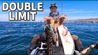 DOUBLE KAYAK FISHING LIMIT - Filling My Kayak with Fish