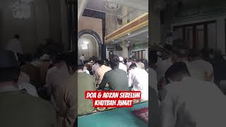 Doa dan adzan sebelum khutbah jumat